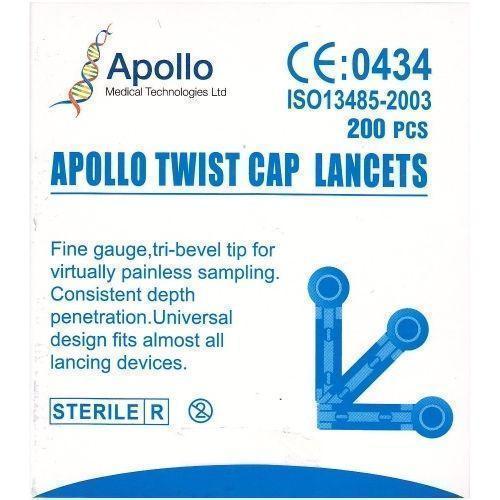Apollo Twist Cap Lancets x 200 | EasyMeds Pharmacy