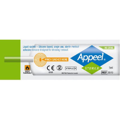 Appeel Sterile Medical Adhesive Remover Liquid Sachets 5ml x 10 | EasyMeds Pharmacy