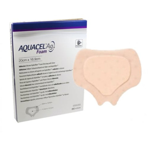 Aquacel Ag Foam Sacral Sacrum Dressings 20cm x 16.9cm | EasyMeds Pharmacy