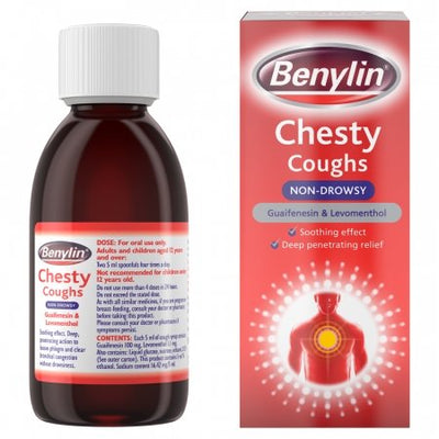 Benylin Chesty Coughs Non-Drowsy 6x150ml | EasyMeds Pharmacy