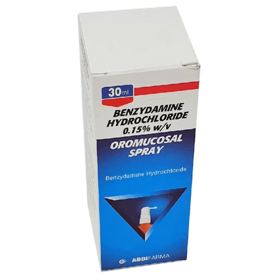 Benzydamine 0.15% Oromucosal Spray 30ml | EasyMeds Pharmacy