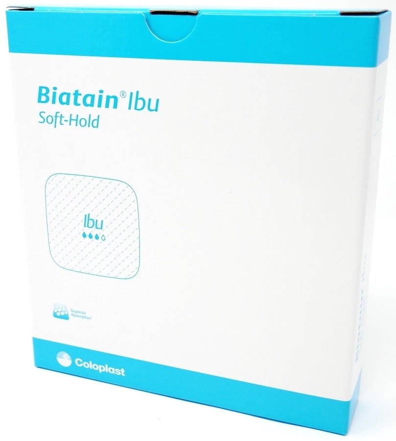 Biatain IBU Soft Hold Dressing x 5 Flexible Absorbent Foam | EasyMeds Pharmacy