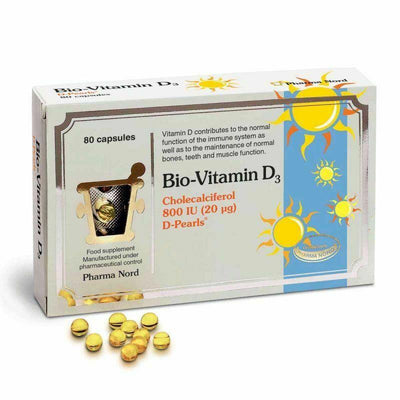 Bio Vitamin D3 20MCG Supplements 800IU x 80 by Pharma Nord | EasyMeds Pharmacy