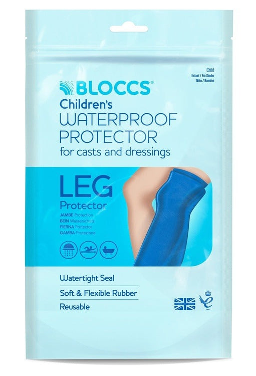 Bloccs Waterproof Protector for Casts and Dressings - Child Full Leg 1-3 yrs | Small | EasyMeds Pharmacy
