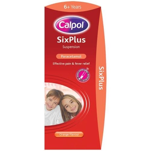 Calpol Six Plus Orange Flavour Suspension 200ml - Max 2 Packs | EasyMeds Pharmacy