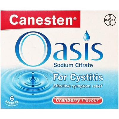 Canesten Oasis for Cystitis Cranberry Flavour 6 Sachets | EasyMeds Pharmacy
