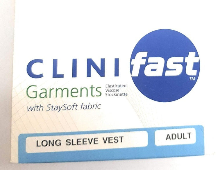 Clinifast Garments Long Sleeve Vest Adult Small 28''-36'' (71-79cm) | EasyMeds Pharmacy