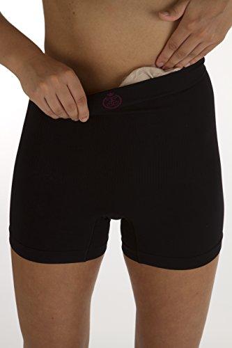Comfizz Ostomy, Hernia or Post Surgery Support Boxers for men and women Standard waist - Level 1 Light Support by Comfizz (black, L/XL) | EasyMeds Pharmacy