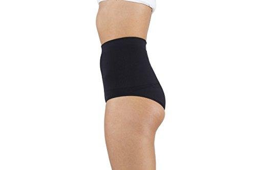 Comfizz Womens Ostomy/Hernia/Post Surgery Support Briefs - High waist - Level 2 Medium Support (L/XL, Black) | EasyMeds Pharmacy