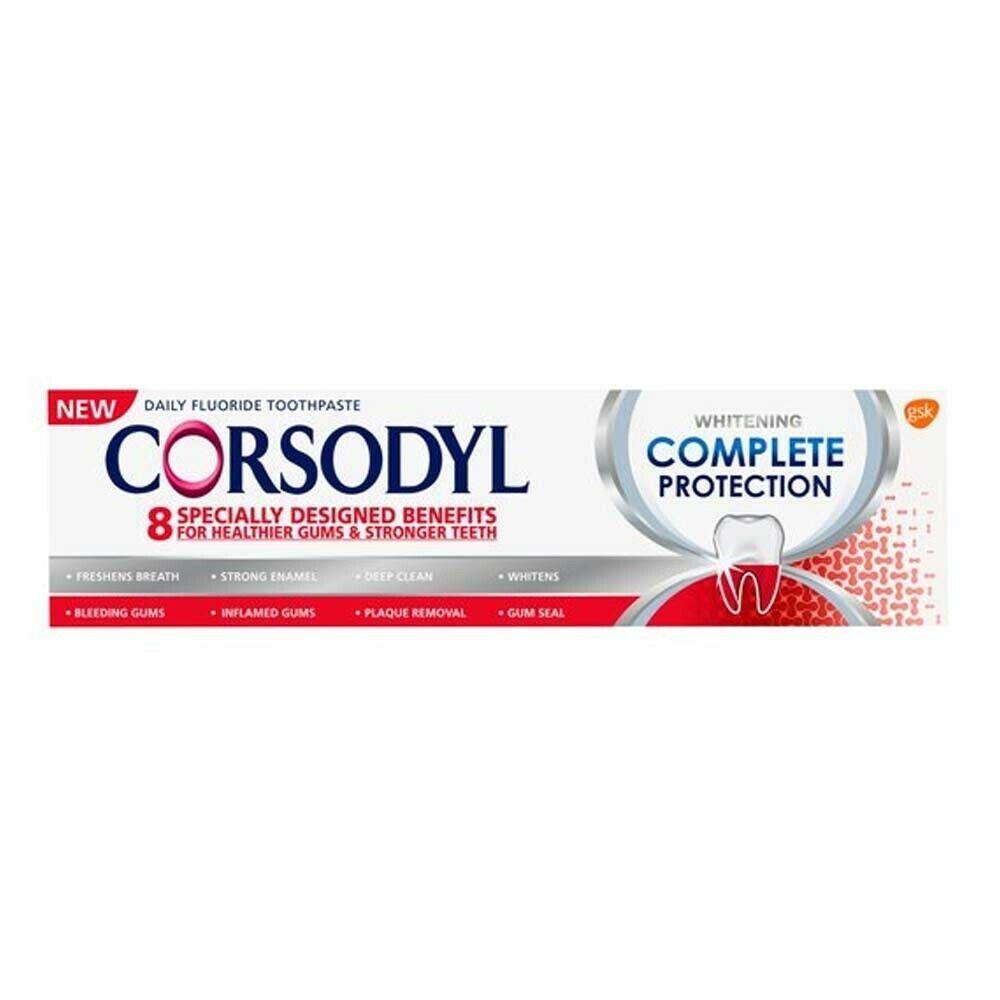 Corsodyl Complete Protection Whitening Toothpaste 75ml | EasyMeds Pharmacy
