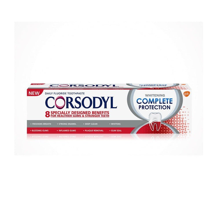 Corsodyl Whitening Complete Protection Toothpaste 75ml | EasyMeds Pharmacy