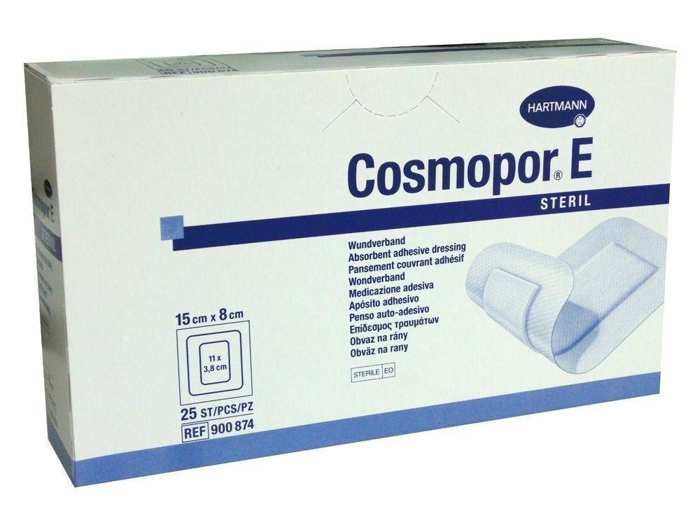 Cosmopor E Sterile Adhesive Wound Dressings 15cm x 8cm x 25 Surgical Cuts Burns | EasyMeds Pharmacy