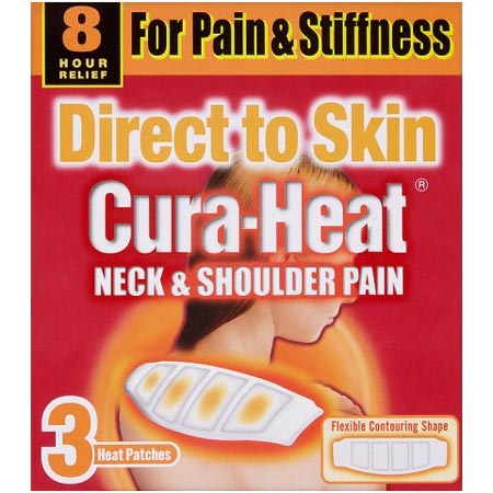 Cura-Heat Direct to Skin Neck & Shoulder Pain 3 Heat Paches | EasyMeds Pharmacy