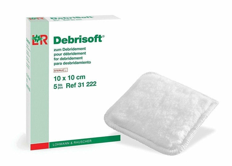 Debrisoft Debridement Pads/Dressings Wound Debridement 10cm x 10cm x5 | EasyMeds Pharmacy