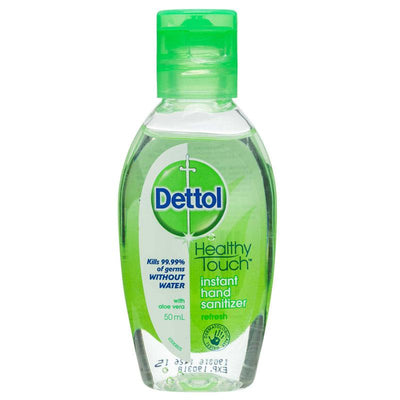 Dettol Anti-Bacterial Hand Sanitiser Gel 50ml &amp; Aloe Vera | Pack of 12 | EasyMeds Pharmacy