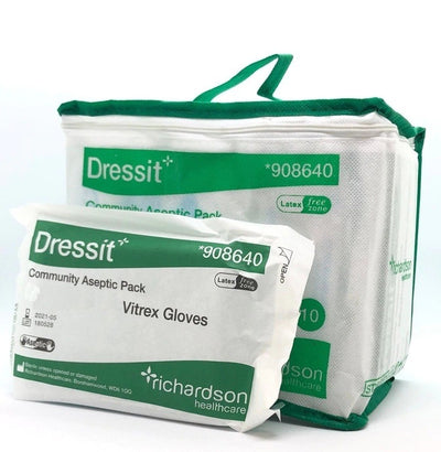Dressit Sterile Dressing Pack with Small/Medium Gloves (Pack of 10) (908640) -   Richardsons Healthcare EasyMeds Pharmacy