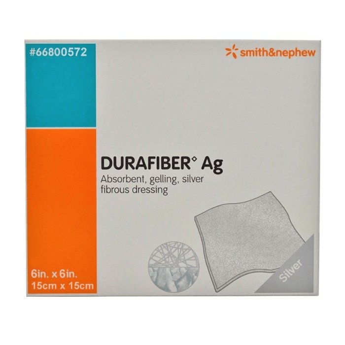 Durafiber AG 15cm x 15cm Dressing x 5 - 386-2836 -   Smith & Nephew EasyMeds Pharmacy
