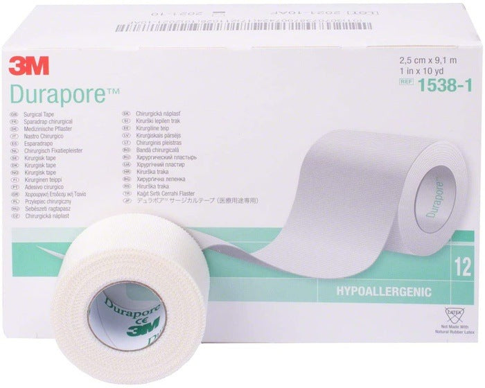 Durapore Silk Tape 2.5 cm X 9.1 m (Box of 12) | EasyMeds Pharmacy