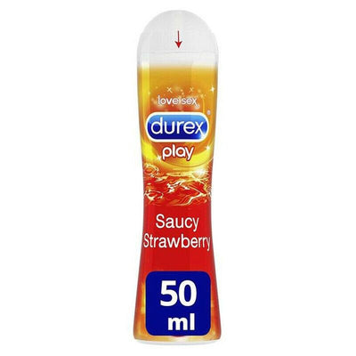 Durex Play Saucy Strawberry Flavoured Gel Lube 50ml | EasyMeds Pharmacy