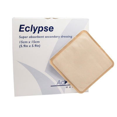 Eclypse Super Absorbent Secondary Dressing 15cm x 15cm (20 Dressings) CR3769 -   Advancis Medical EasyMeds Pharmacy