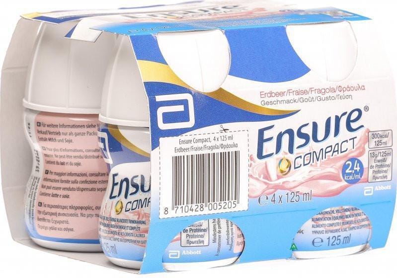 Ensure Compact Strawberry 4x125ml x 6 Packs -   Abbott EasyMeds Pharmacy