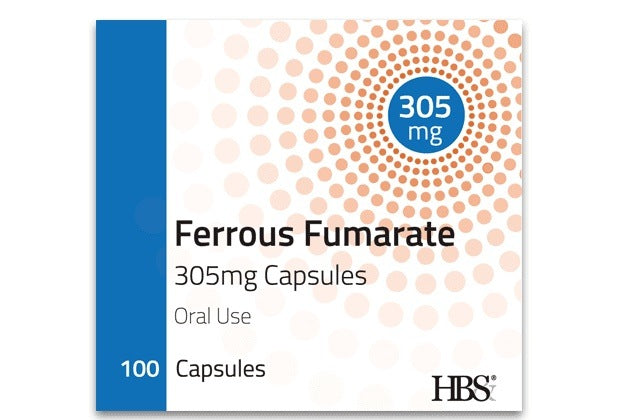 Ferrous Fumarate 305mg Capsules x 100 (Generic equivalent to Galfer capsules) | EasyMeds Pharmacy