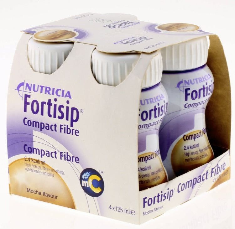 Fortisip Compact Fibre Mocha ( 4 x 125ml) | EasyMeds Pharmacy