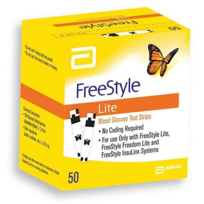 FreeStyle Lite Blood Glucose Test Strips (1 x 50) | EasyMeds Pharmacy