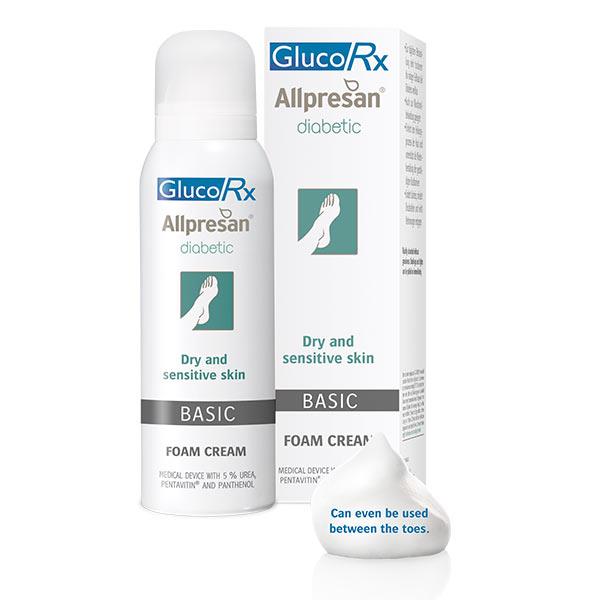 GlucoRx Allpresan Diabetic Foot Foam Cream Basic 300ml x1 -   GlucoRx EasyMeds Pharmacy