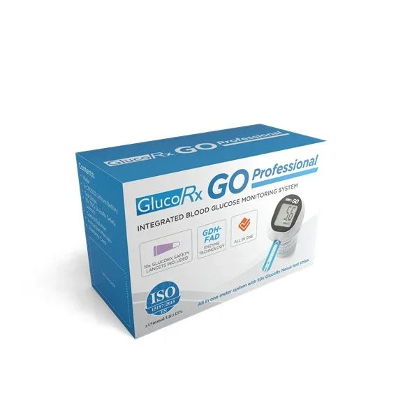 GlucoRx Go Blood Glucose Meter with 50 Free Test Strips EasyMeds Pharmacy