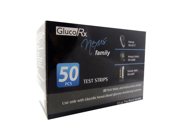 GlucoRx Nexus Test Strips x50 | EasyMeds Pharmacy