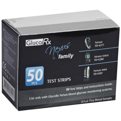 GlucoRx Nexus Test Strips x 50 -   GlucoRx EasyMeds Pharmacy