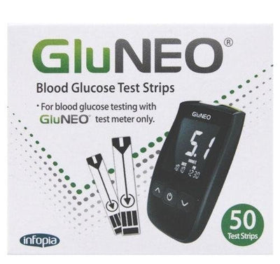GluNEO Blood Glucose Test Strips x 50 | EasyMeds Pharmacy