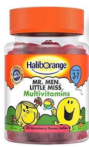 Haliborange for Kids 3-7 Mr. Men Little Miss Multivitamins - 30 Strawberry Flavour Softies - 2 Pack | EasyMeds Pharmacy