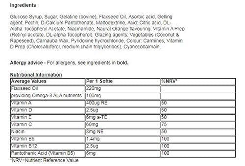 Haliborange for Kids 3-7 Mr. Men Little Miss Omega 3 & Multivitamins - 30 Orange Softies - 4 Pack -   Seven Seas EasyMeds Pharmacy
