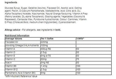 Haliborange for Kids 3-7 Mr. Men Little Miss Omega 3 & Multivitamins - 30 Orange Softies - 4 Pack -   Seven Seas EasyMeds Pharmacy