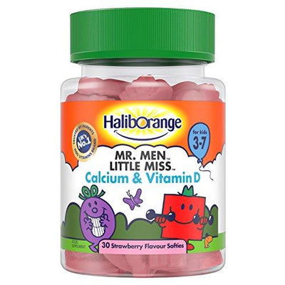 Haliborange Kids Mr. Men Little Miss Calcium and Vitamin D Strawberry softies 30 | EasyMeds Pharmacy
