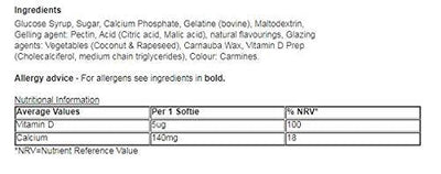 Haliborange Mr. Men Little Miss Calcium & Vitamin D for Kids 3-7 - 30 Strawberry Flavour Softies | EasyMeds Pharmacy