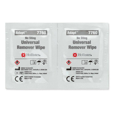 Hollister 7760 Adapt Universal Adhesive Remover Wipes x 50 -   Hollister EasyMeds Pharmacy