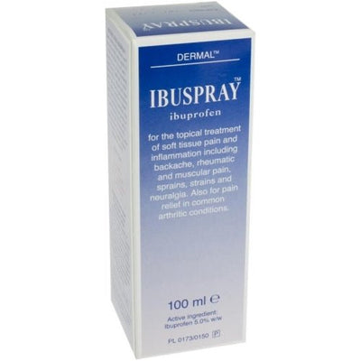 Ibuspray Ibuprofen Spray 100ml -   Dermal EasyMeds Pharmacy