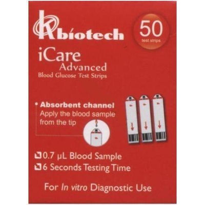 iCare Advanced Blood Glucose Test Strips x 50 -   iCare EasyMeds Pharmacy