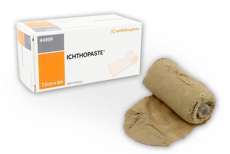 Ichthopaste Zinc Paste Bandage 7.5 cm x 6m (2%) by Smith & Nephew | EasyMeds Pharmacy
