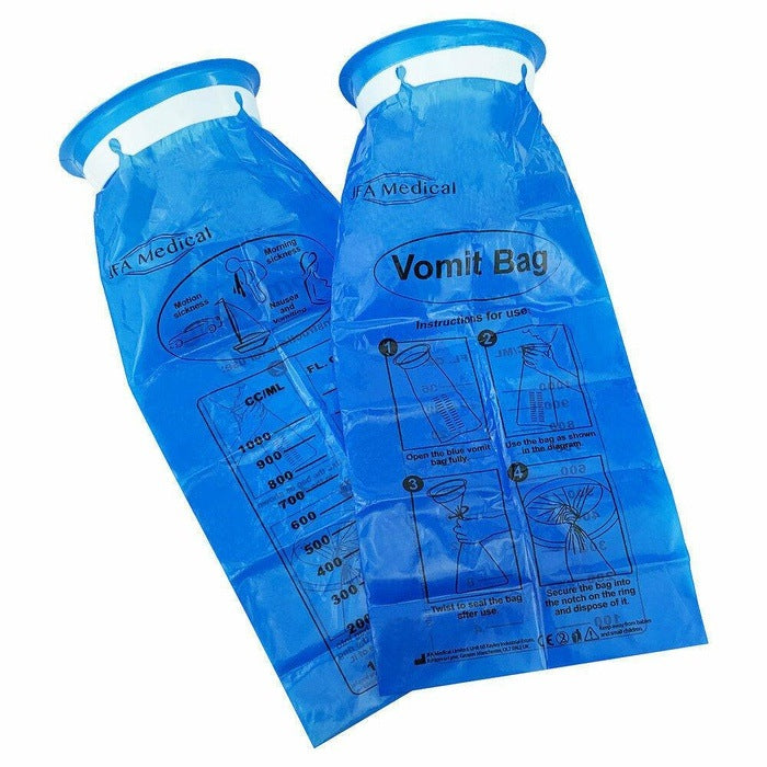 JFA Disposable Sick/Vomit Bags x 25 -   JFA Medical EasyMeds Pharmacy