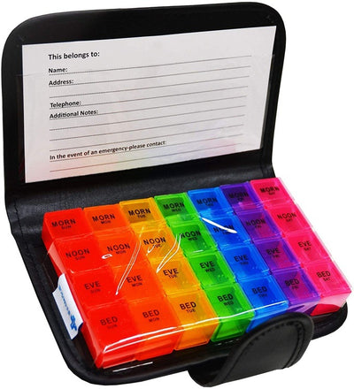JFA Medical Weekly Small Travel Pill Box Organiser -   JFA Medical EasyMeds Pharmacy