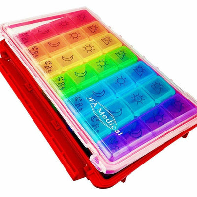JFA Medical Weekly Small Travel Pill Box Organiser -   JFA Medical EasyMeds Pharmacy