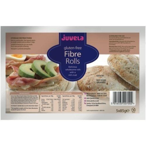 Juvela Gluten-Free Fibre Rolls x 5 x 85g -   Juvela EasyMeds Pharmacy