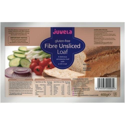 Juvela Gluten-Free Fibre Unsliced Loaf 400g | EasyMeds Pharmacy