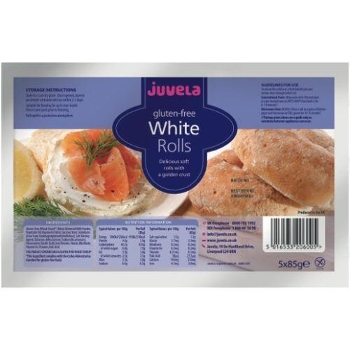 Juvela Gluten-Free White Rolls x 5 x 85g -   Juvela EasyMeds Pharmacy