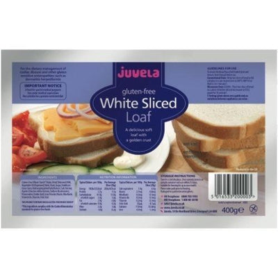 Juvela Gluten-Free White Sliced Loaf 400g | EasyMeds Pharmacy