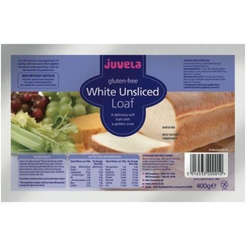 Juvela Gluten-Free White Unsliced Loaf 400g | EasyMeds Pharmacy